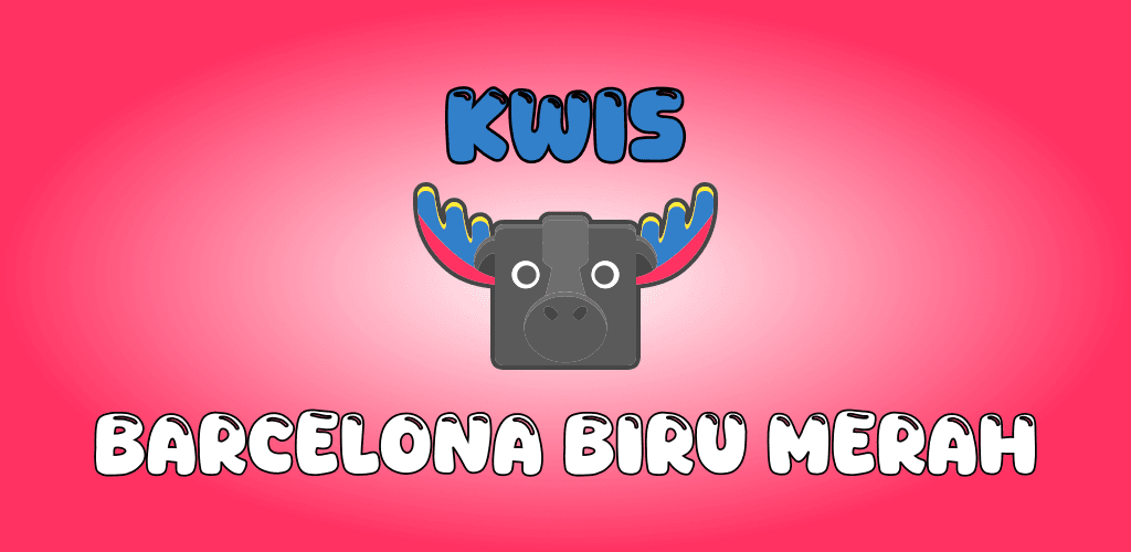 Image of Kuis Barcelona Biru Merah